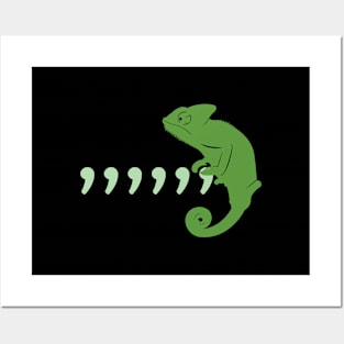 Comma Chameleon Posters and Art